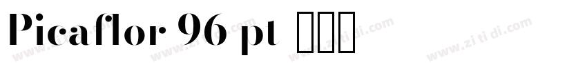 Picaflor 96 pt字体转换 Picaflor 96 pt字体转换